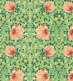 Pimpernel Fabric by Morris & Co Shamrock/Watermelon Pimpernel Fabric by Morris & Co Shamrock/Watermelon