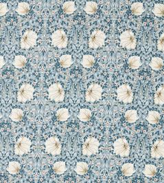 Pimpernel Wide Width Fabric by Morris & Co Light Blue/Coral Pimpernel Wide Width Fabric by Morris & Co Light Blue/Coral