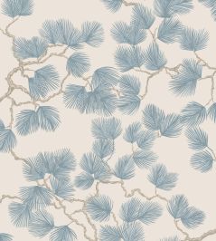 Pine Wallpaper by Sandberg Misty Blue Pine Wallpaper by Sandberg Misty Blue