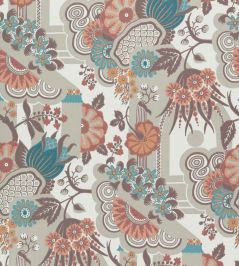 Pineapple Garden Wallpaper by 1838 Wallcoverings Apricot Pineapple Garden Wallpaper by 1838 Wallcoverings Apricot