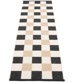 Pix Runner Rug by Pappelina Black/Vanilla/Beige Pix Runner Rug by Pappelina Black/Vanilla/Beige