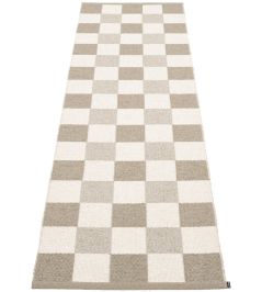 Pix Runner Rug by Pappelina Dark Linen/Vanilla/Linen Pix Runner Rug by Pappelina Dark Linen/Vanilla/Linen