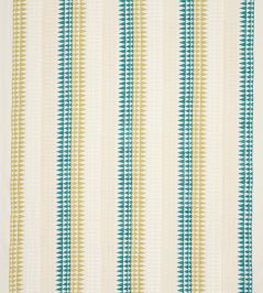 Pizaro Fabric by Jane Churchill Teal/Ochre Pizaro Fabric by Jane Churchill Teal/Ochre