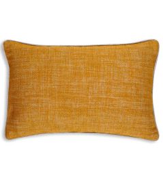 Plain Linen Cushion by Fermoie Club Yellow Plain Linen Cushion by Fermoie Club Yellow