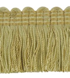 Plain Mat Moss Fringe 45mm Trimming by Houles Daffodil Plain Mat Moss Fringe 45mm Trimming by Houles Daffodil