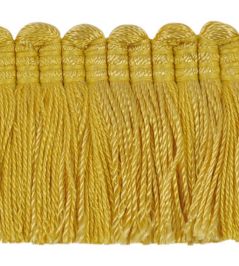 Plain Mat Moss Fringe 45mm Trimming by Houles Sunflower Yellow Plain Mat Moss Fringe 45mm Trimming by Houles Sunflower Yellow