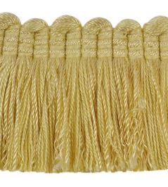 Plain Mat Moss Fringe 45mm Trimming by Houles Sunshine Yellow Plain Mat Moss Fringe 45mm Trimming by Houles Sunshine Yellow