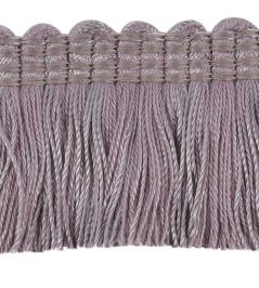 Plain Mat Moss Fringe 45mm Trimming by Houles Violet Plain Mat Moss Fringe 45mm Trimming by Houles Violet