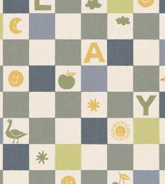 Playful Check Wallpaper by Eijffinger Blue Playful Check Wallpaper by Eijffinger Blue