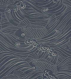 Plenty More Fish Wallpaper by Langelid Von Bromssen Ink Blue Plenty More Fish Wallpaper by Langelid Von Bromssen Ink Blue