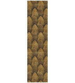 Plumage Runner Rug by Wendy Morrison Gold Plumage Runner Rug by Wendy Morrison Gold
