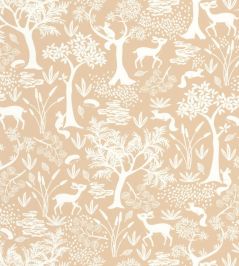 Poetic Forest Wallpaper by Casadeco Beige Camel Poetic Forest Wallpaper by Casadeco Beige Camel