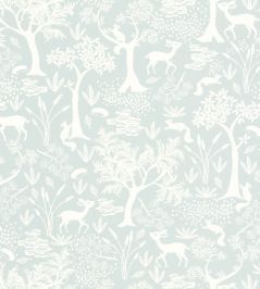 Poetic Forest Wallpaper by Casadeco Bleu Ciel Poetic Forest Wallpaper by Casadeco Bleu Ciel
