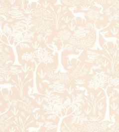 Poetic Forest Wallpaper by Casadeco Rose Nude Poetic Forest Wallpaper by Casadeco Rose Nude
