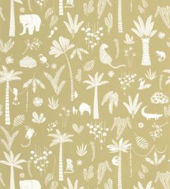 Poetic Jungle Wallpaper by Casadeco Olive Poetic Jungle Wallpaper by Casadeco Olive