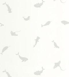 Poetic Sea Wallpaper by Casadeco Gris Baleine Poetic Sea Wallpaper by Casadeco Gris Baleine