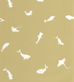 Poetic Sea Wallpaper by Casadeco Olive Poetic Sea Wallpaper by Casadeco Olive