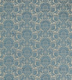 Pomegranate Brocatelle Fabric by Zoffany Wedgwood Blue Pomegranate Brocatelle Fabric by Zoffany Wedgwood Blue