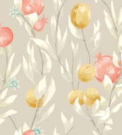 Pomegranate Trail Wallpaper by Ohpopsi Parchment Pomegranate Trail Wallpaper by Ohpopsi Parchment
