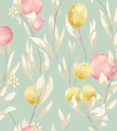 Pomegranate Trail Wallpaper by Ohpopsi Seafoam Pomegranate Trail Wallpaper by Ohpopsi Seafoam