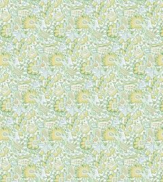 Pomona Fabric by Scion Buttercup/Cornflower Pomona Fabric by Scion Buttercup/Cornflower