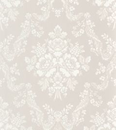 Pompadour Wallpaper by Casadeco Gris Perle Pompadour Wallpaper by Casadeco Gris Perle