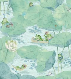 Pond Life Wallpaper by Brand McKenzie Aqua Pond Life Wallpaper by Brand McKenzie Aqua
