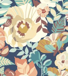 Poppies & Pansies Wallpaper by Ohpopsi Smoky Terra Poppies & Pansies Wallpaper by Ohpopsi Smoky Terra
