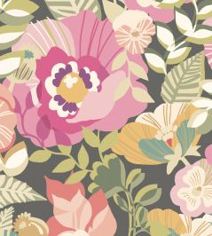 Poppies & Pansies Wallpaper by Ohpopsi Vintage Rose Poppies & Pansies Wallpaper by Ohpopsi Vintage Rose