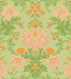 Poppies Wallpaper by Cole & Son Peach, Marigold & Grass on Soft Green Poppies Wallpaper by Cole & Son Peach, Marigold & Grass on Soft Green