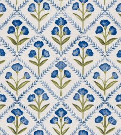Poppy Wallpaper by Coordonne Blue Poppy Wallpaper by Coordonne Blue