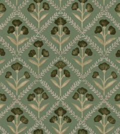 Poppy Wallpaper by Coordonne Emerald Poppy Wallpaper by Coordonne Emerald