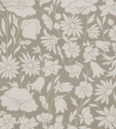 Poppy Grace Fabric by Liberty Flax Poppy Grace Fabric by Liberty Flax