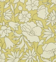 Poppy Meadow in Landsdowne Linen Fabric by Liberty Fennel Poppy Meadow in Landsdowne Linen Fabric by Liberty Fennel
