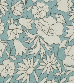 Poppy Meadow in Landsdowne Linen Fabric by Liberty Lichen Poppy Meadow in Landsdowne Linen Fabric by Liberty Lichen