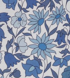 Poppy Meadowfield in Landsdowne Linen Fabric by Liberty Lapis Poppy Meadowfield in Landsdowne Linen Fabric by Liberty Lapis
