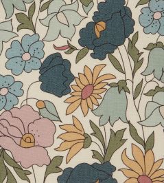 Poppy Meadowfield in Landsdowne Linen Fabric by Liberty Lichen Poppy Meadowfield in Landsdowne Linen Fabric by Liberty Lichen