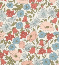 Poppy Meadowfield Fabric by Liberty Lacquer Poppy Meadowfield Fabric by Liberty Lacquer