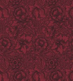 Poppy Wallpaper by Morris & Co Claret Poppy Wallpaper by Morris & Co Claret