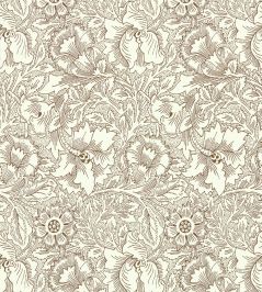 Poppy Wallpaper by Morris & Co Cream/Chocolate Poppy Wallpaper by Morris & Co Cream/Chocolate