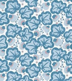 Poppy Pod Fabric by Scion Denim/Chilli Poppy Pod Fabric by Scion Denim/Chilli