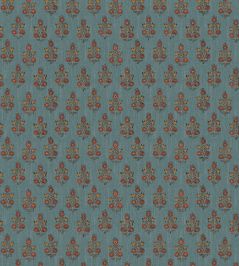 Poppy Sprig Wallpaper by GP & J Baker Denim Poppy Sprig Wallpaper by GP & J Baker Denim