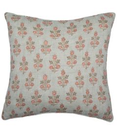 Poppy Sprig Cushion 50 x 50cm by GP & J Baker Aqua/Blush Poppy Sprig Cushion 50 x 50cm by GP & J Baker Aqua/Blush
