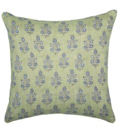 Poppy Sprig Cushion 50 x 50cm by GP & J Baker Green/Blue Poppy Sprig Cushion 50 x 50cm by GP & J Baker Green/Blue