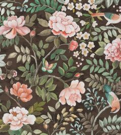 Porcelaine de Chine Wallpaper by Designers Guild Chocolate Porcelaine de Chine Wallpaper by Designers Guild Chocolate