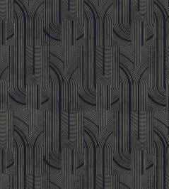Porte Doree Wallpaper by Casamance Noir/Dore Porte Doree Wallpaper by Casamance Noir/Dore