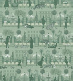 Portobello Parade Wallpaper by Divine Savages Park Green Portobello Parade Wallpaper by Divine Savages Park Green