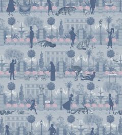 Portobello Parade Wallpaper by Divine Savages Wild Violet Portobello Parade Wallpaper by Divine Savages Wild Violet