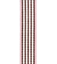 Portrait Stripe Braid Trimming by Ian Mankin Brown/Pink Portrait Stripe Braid Trimming by Ian Mankin Brown/Pink