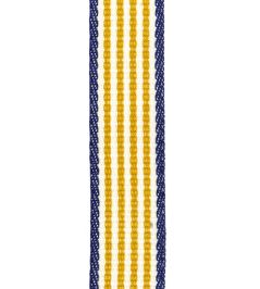 Portrait Stripe Braid Trimming by Ian Mankin Ochre/Navy Portrait Stripe Braid Trimming by Ian Mankin Ochre/Navy